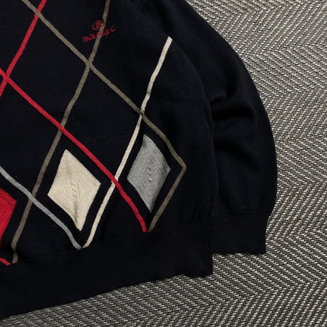 Paolo Gucci 아카이브 아가일 패턴 니트 y 4666 상품이미지4