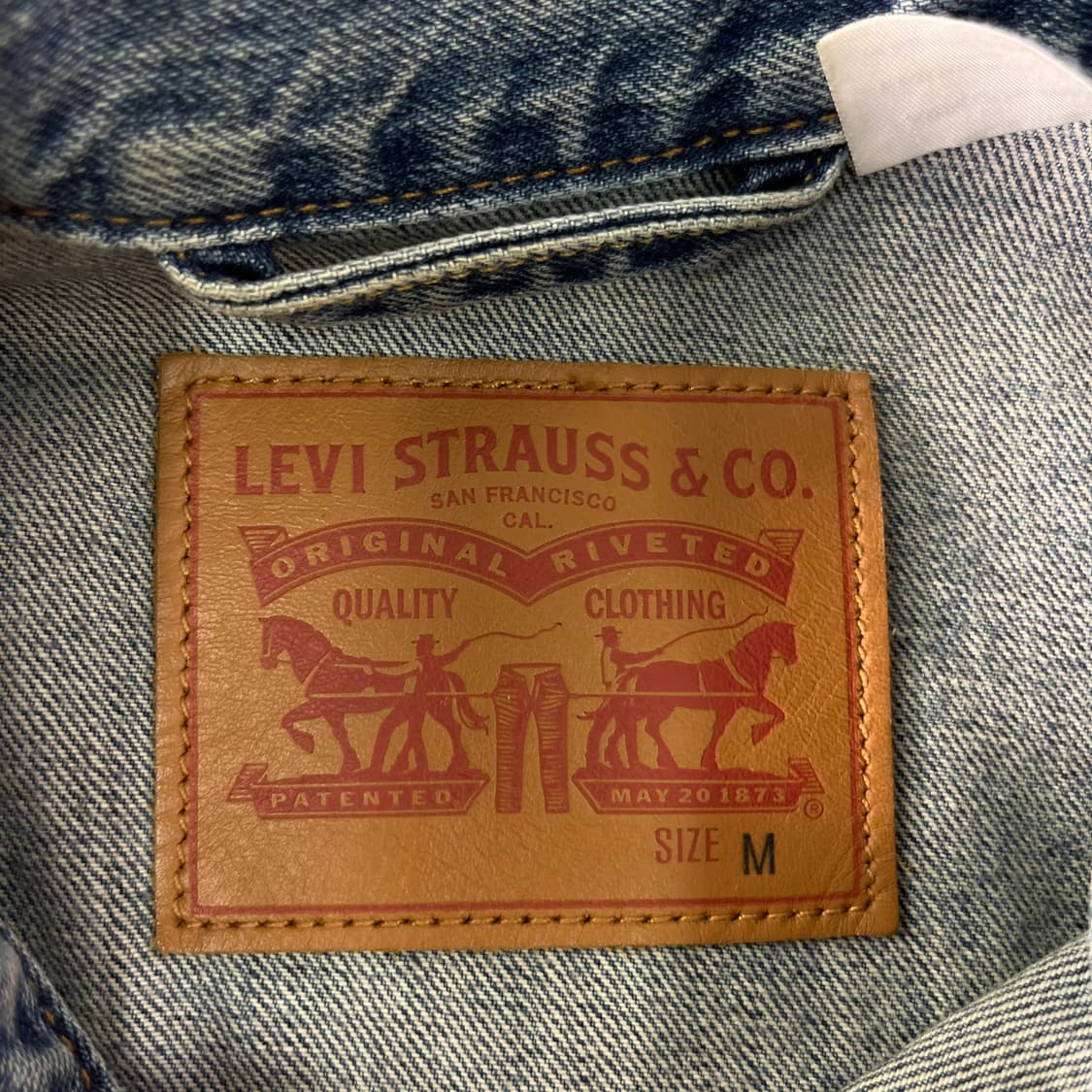 100 리바이스 투포켓 연청 데님 자켓 상품이미지3