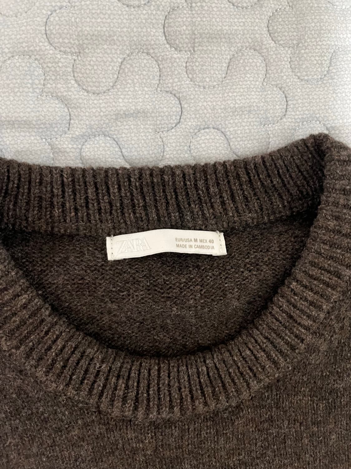 자라 브라운 니트 M 상품이미지3