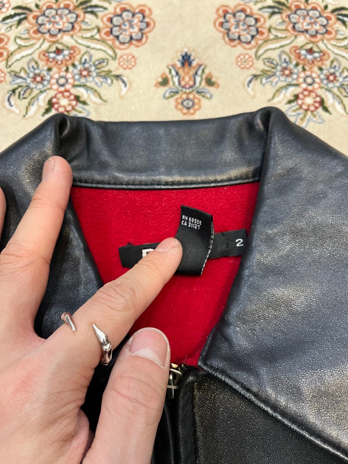 DKNY 리얼 레더 워크 자켓 상품이미지7