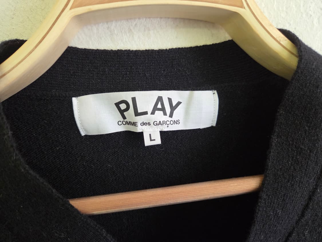 꼼데가르송 PLAY 라인 블랙 가디건 상품이미지3