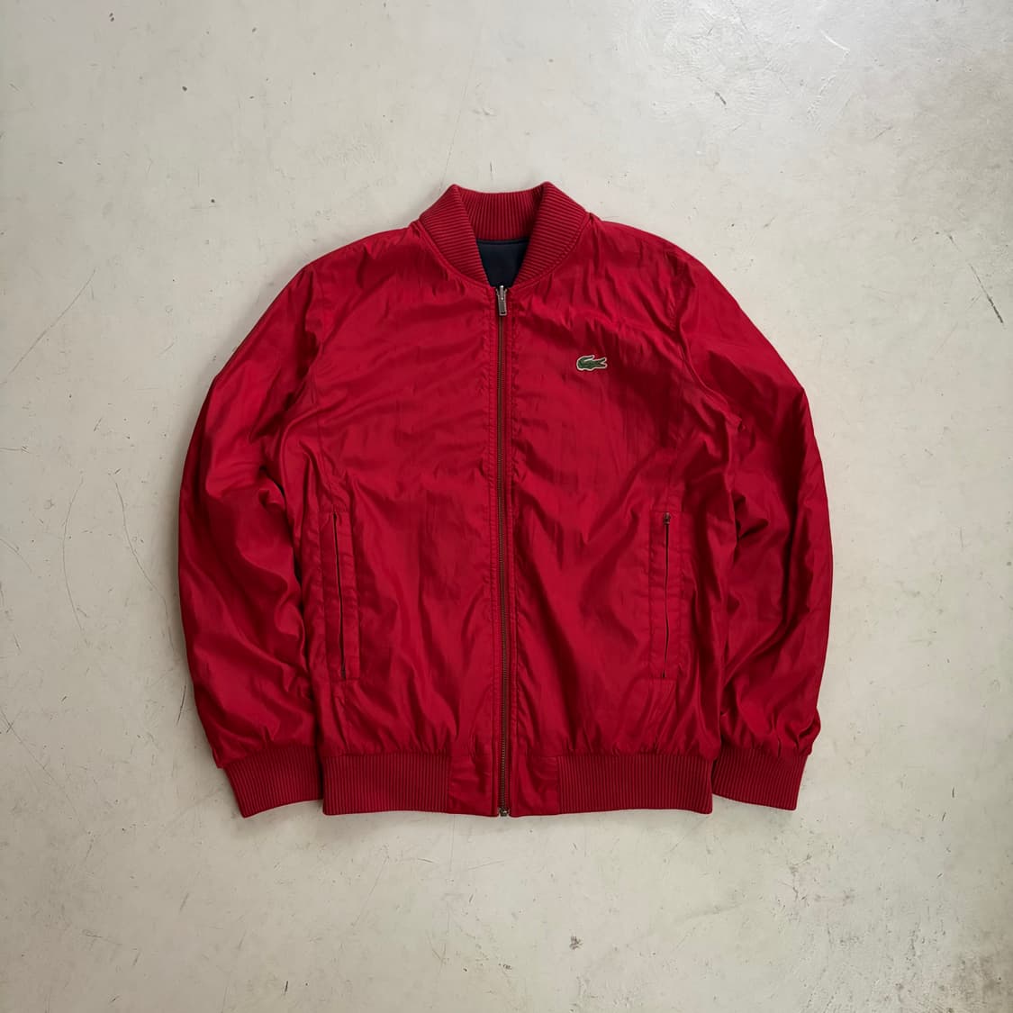 90s 라코스테 빈티지 리버시블 집업 자켓 M 상품이미지6