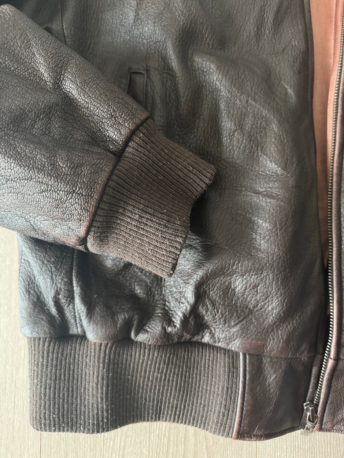 빈티지 가죽재킷 리얼 가죽 xl 상품이미지5