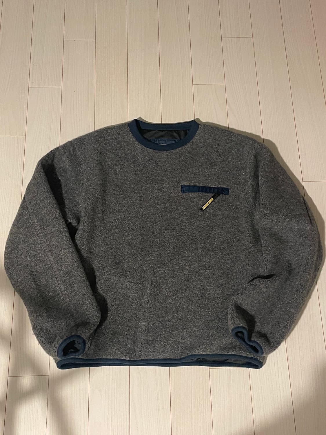 디스이즈네버댓 x 고어텍스 윈드스토퍼 울 플리스 크루 헤더그레이 상품이미지2