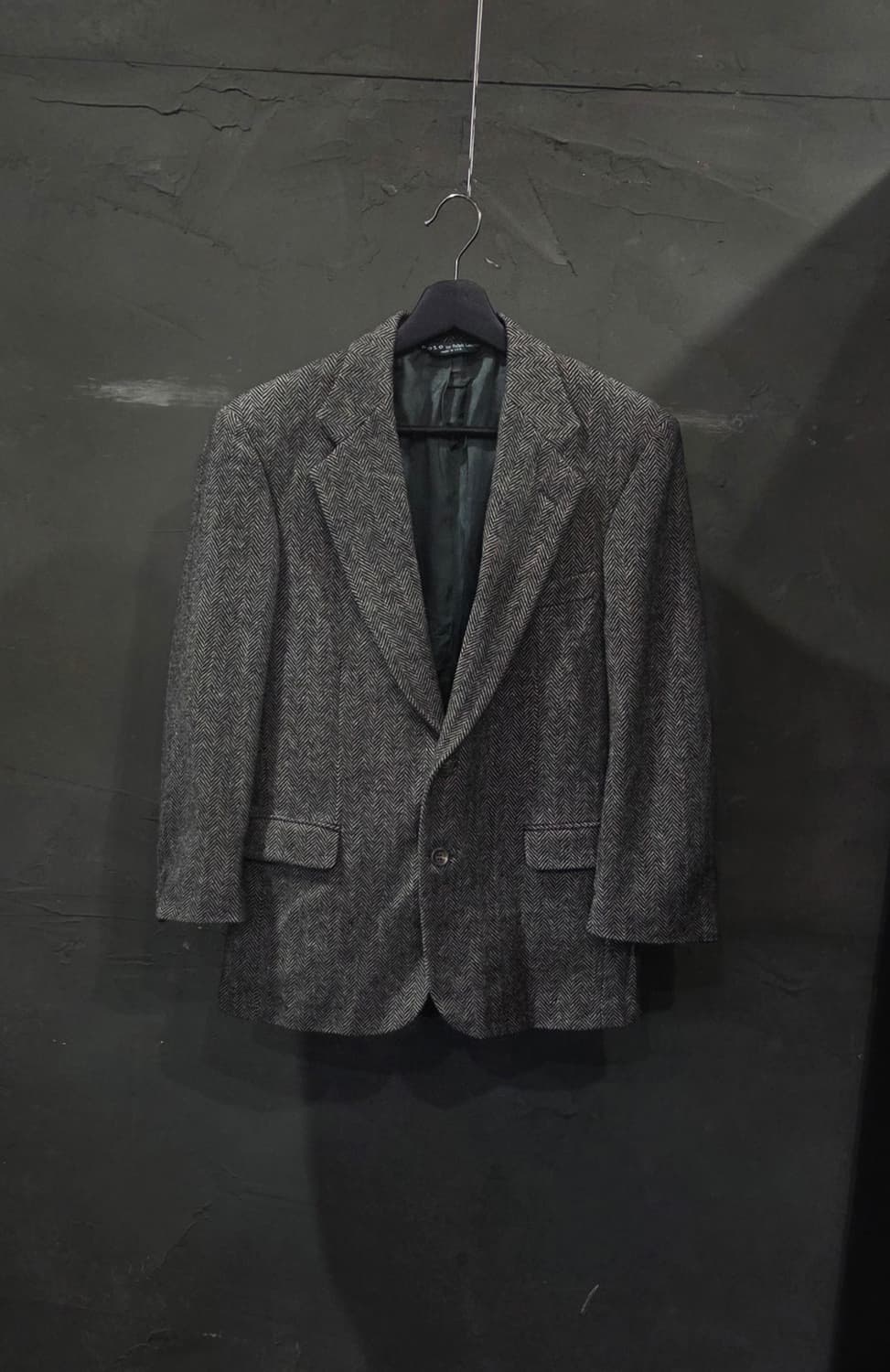 80's 여성 랄프로렌 헤링본 울 블레이저 Made in U.S.A. 상품이미지1