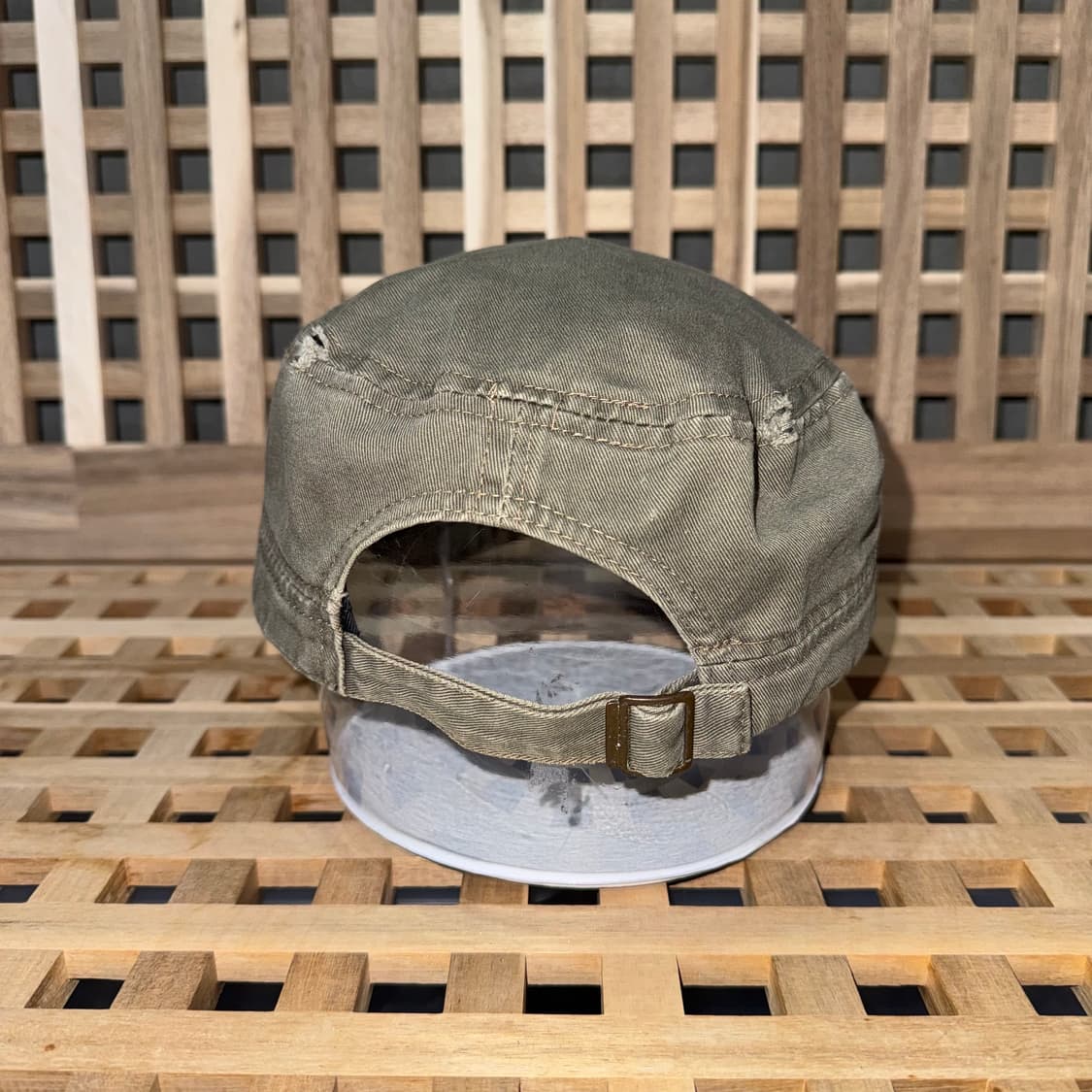 빈티지 해골 자수 스터드 밀리터리 캡 상품이미지4