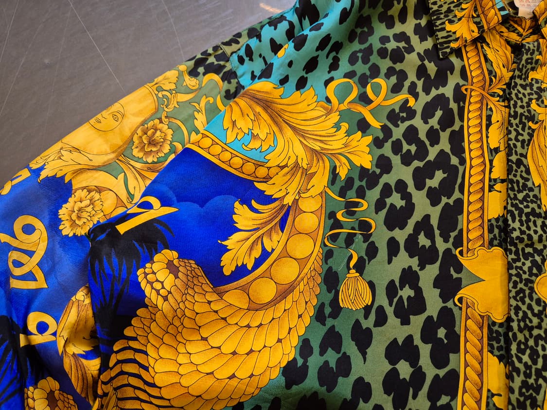 90s 지아니 베르사체 마이애미 실크 셔츠 상품이미지6