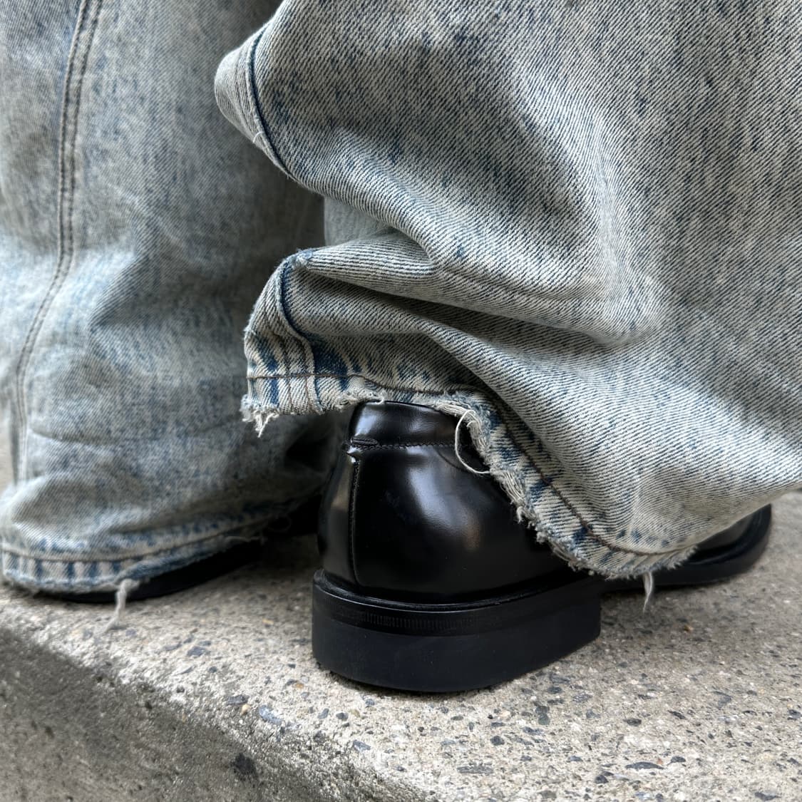 새상품 블랙 프라다 스퀘어 로퍼 상품이미지10