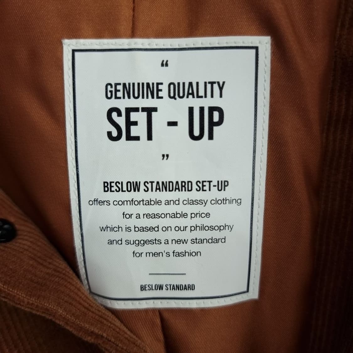 [비슬로우] 코듀로이 골덴 블레이저 자켓 브라운 M19287 상품이미지8