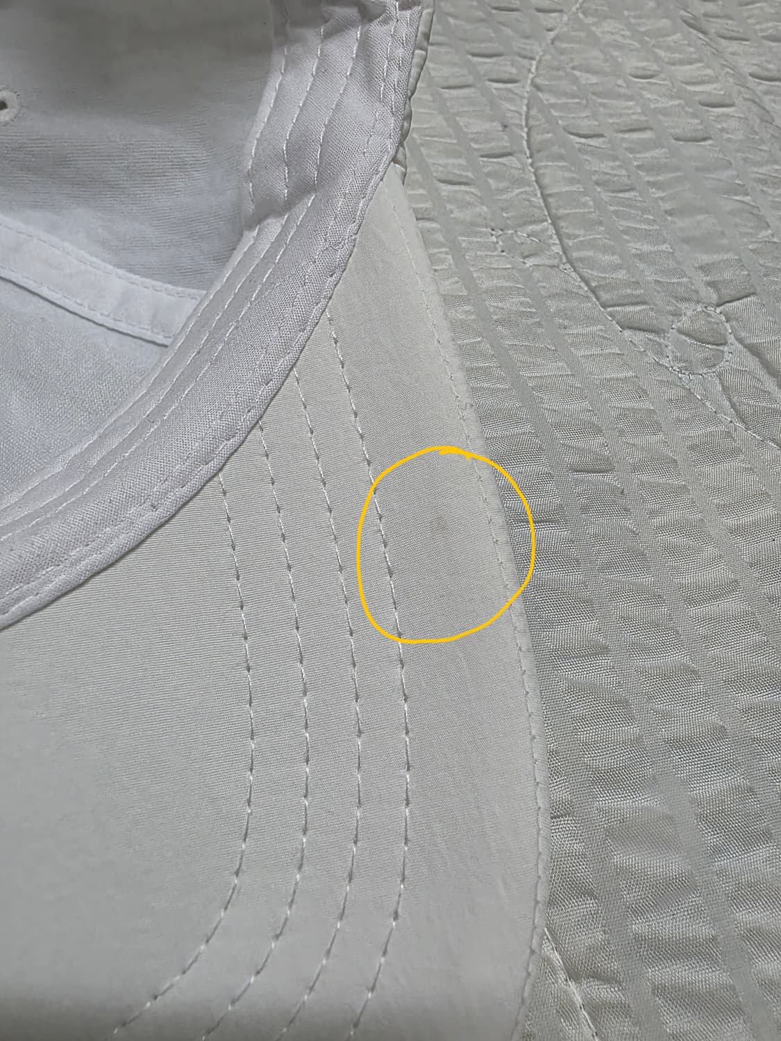 린에비뉴 LA 로고 나일론 볼캡 - 트리플 화이트 lin avenue 상품이미지10