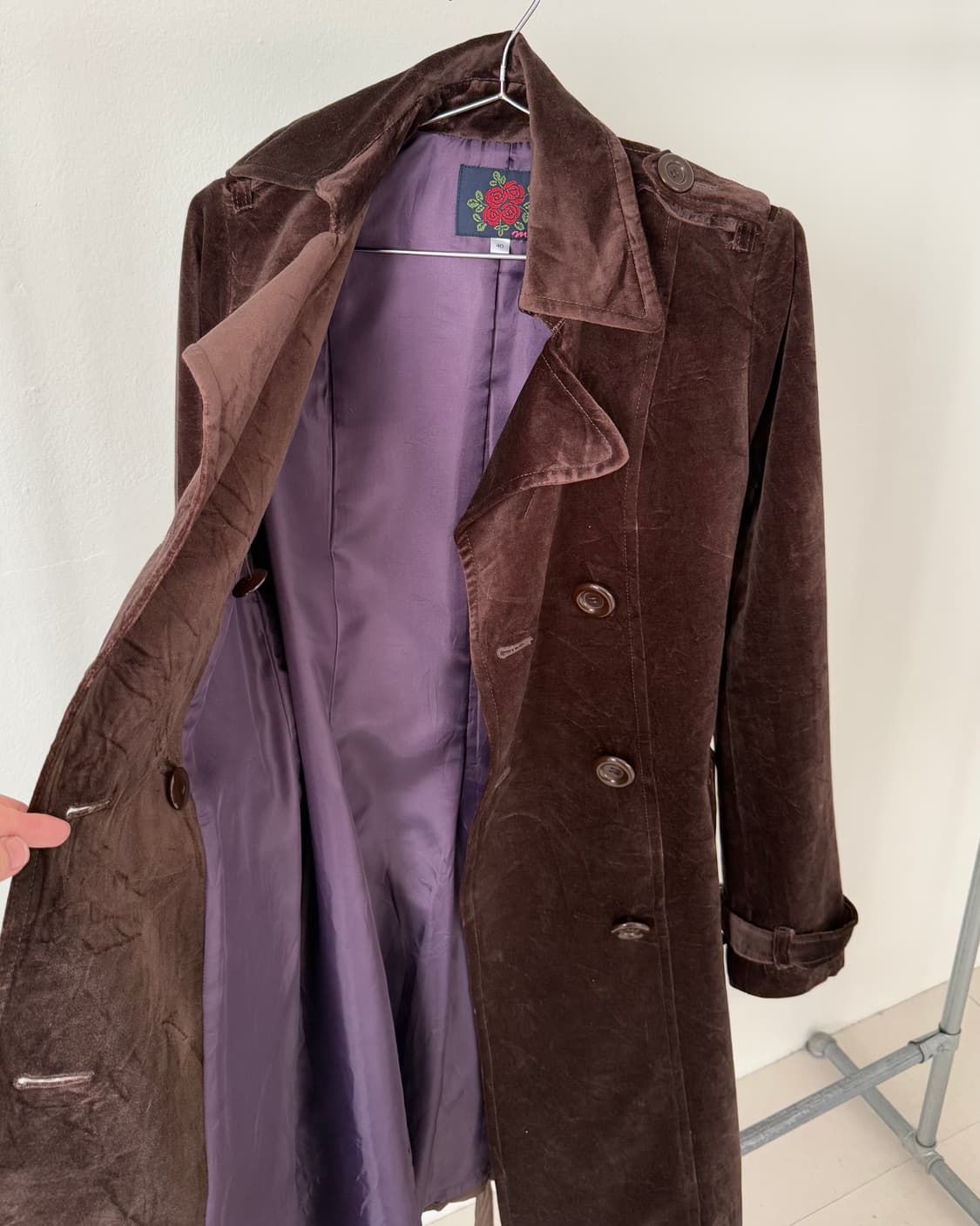 빈티지 벨벳 코트 상품이미지4