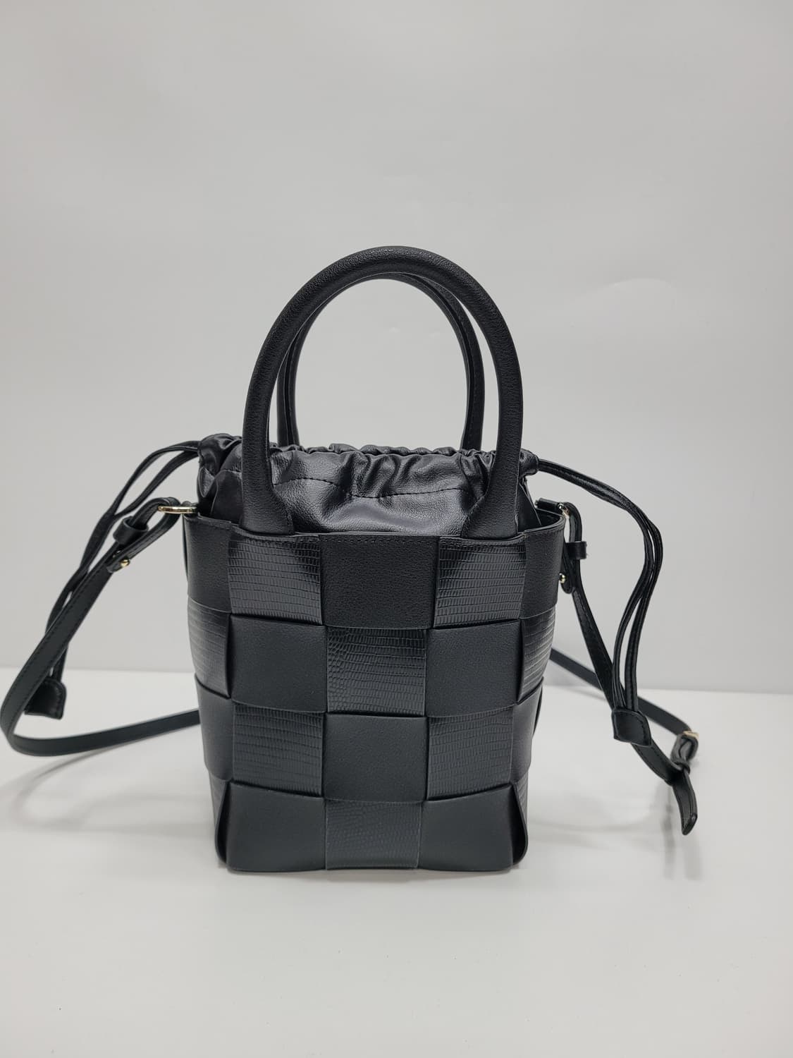 (새상품급) 사만사타바사 리자드 퍼즐 셔링백 크로스백 토트백 / 블랙
 상품이미지1