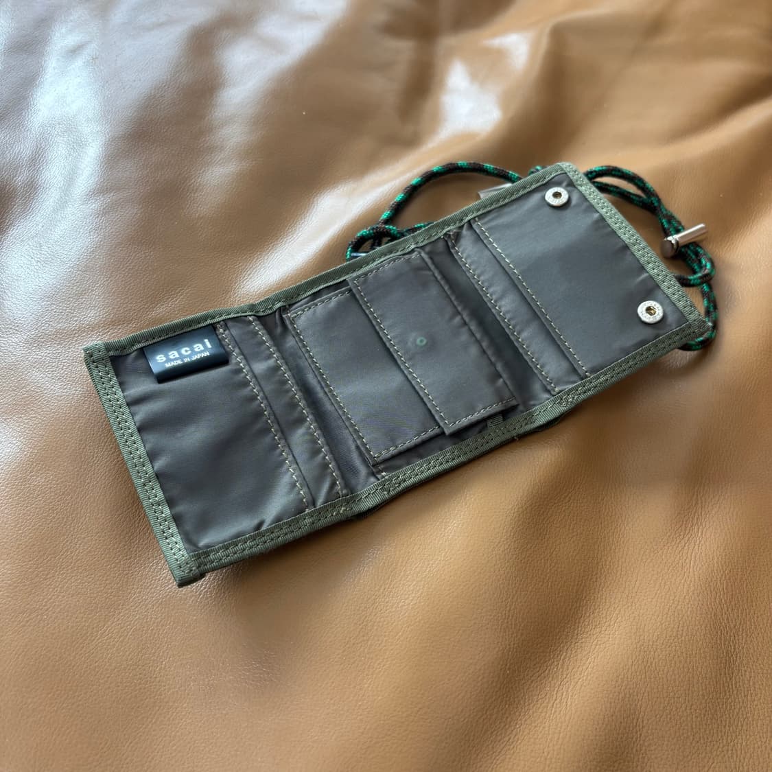 PORTER SACAI 포터 사카이 월렛 지갑 올리브 카키 상품이미지4