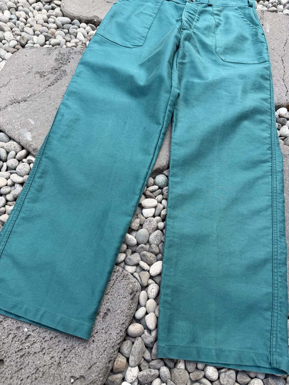 1980s FRENCH GREEN MOLESKIN 프렌치몰스킨워크팬츠 상품이미지6