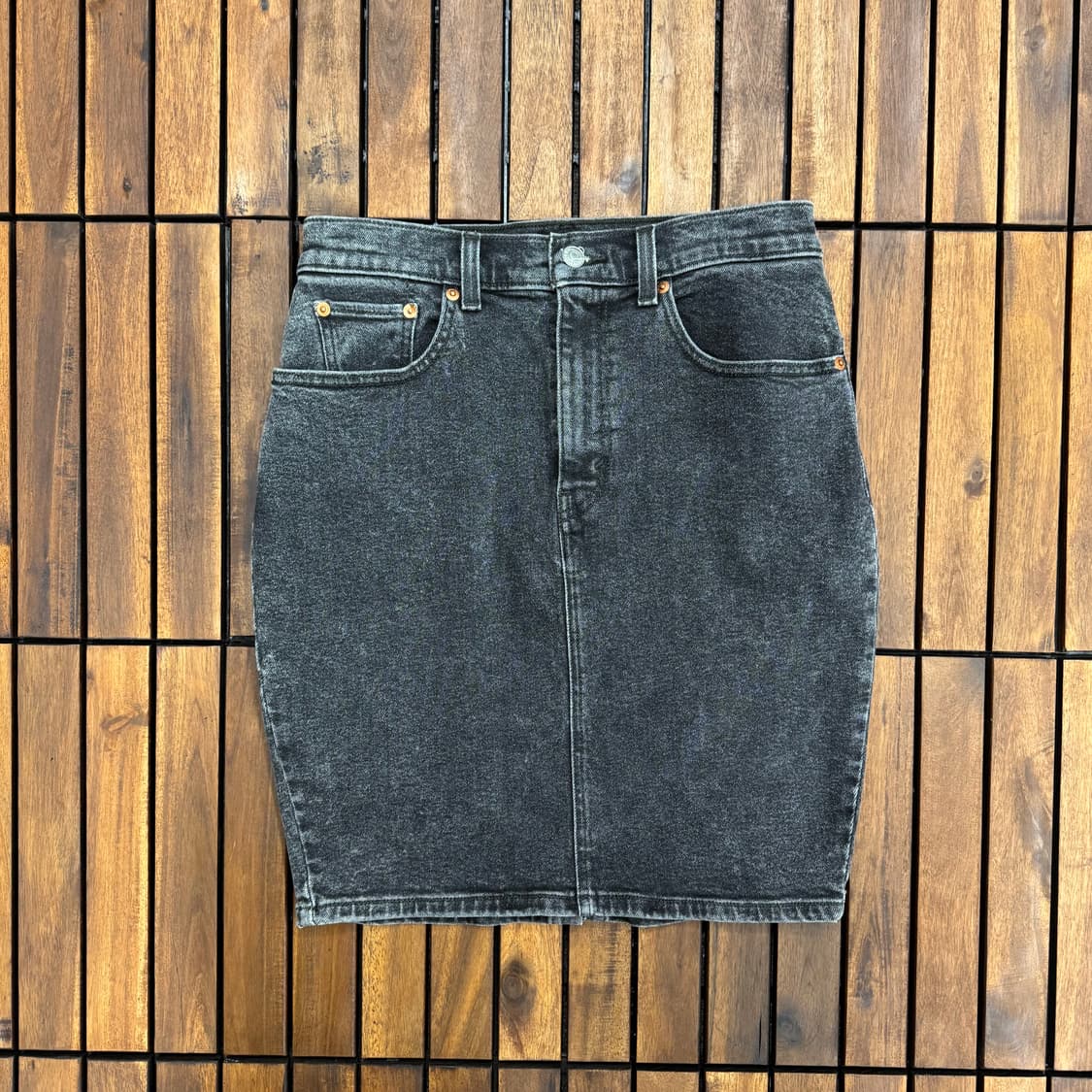 리바이스 하이웨스트 데님 스커트 (28)   상품이미지1