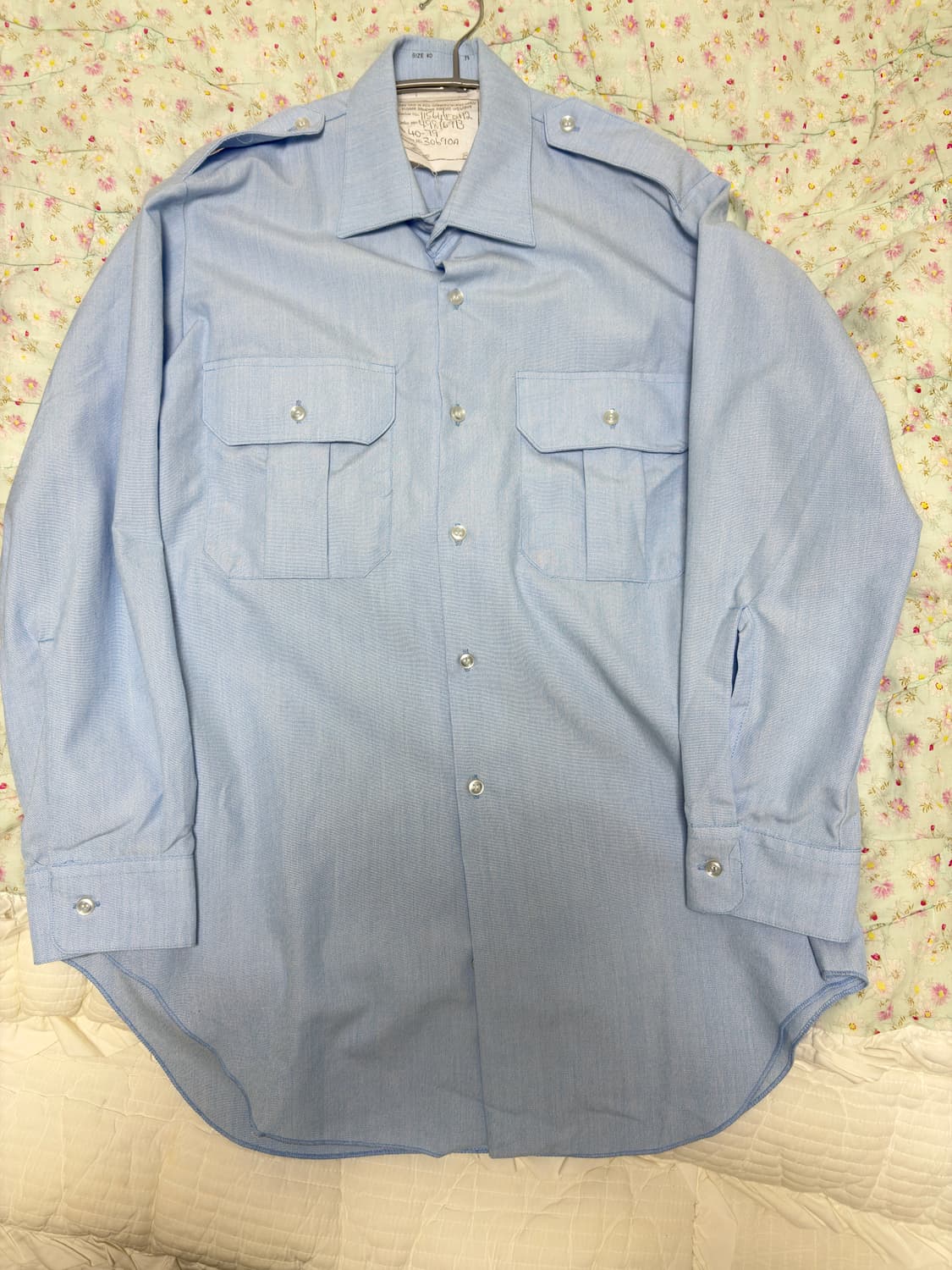 [주말할인]89년 호주군 보급 셔츠, 스카이 블루 (105 상당) 상품이미지1