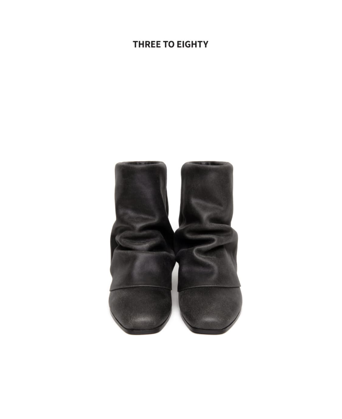 쓰리투에이티 링클 레더 숏부츠 three to eighty 상품이미지1