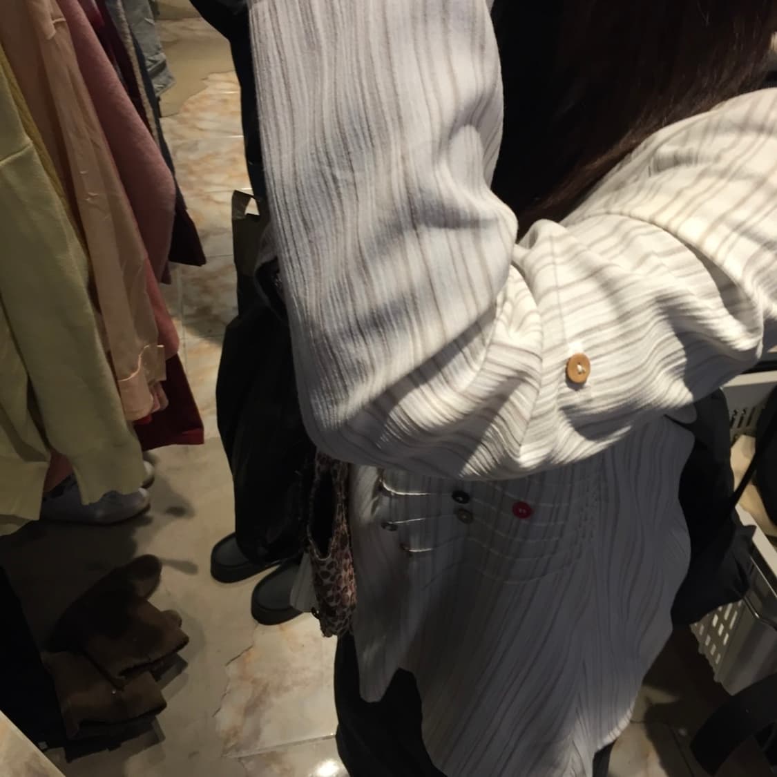 vtg button stripe shirts 상품이미지2
