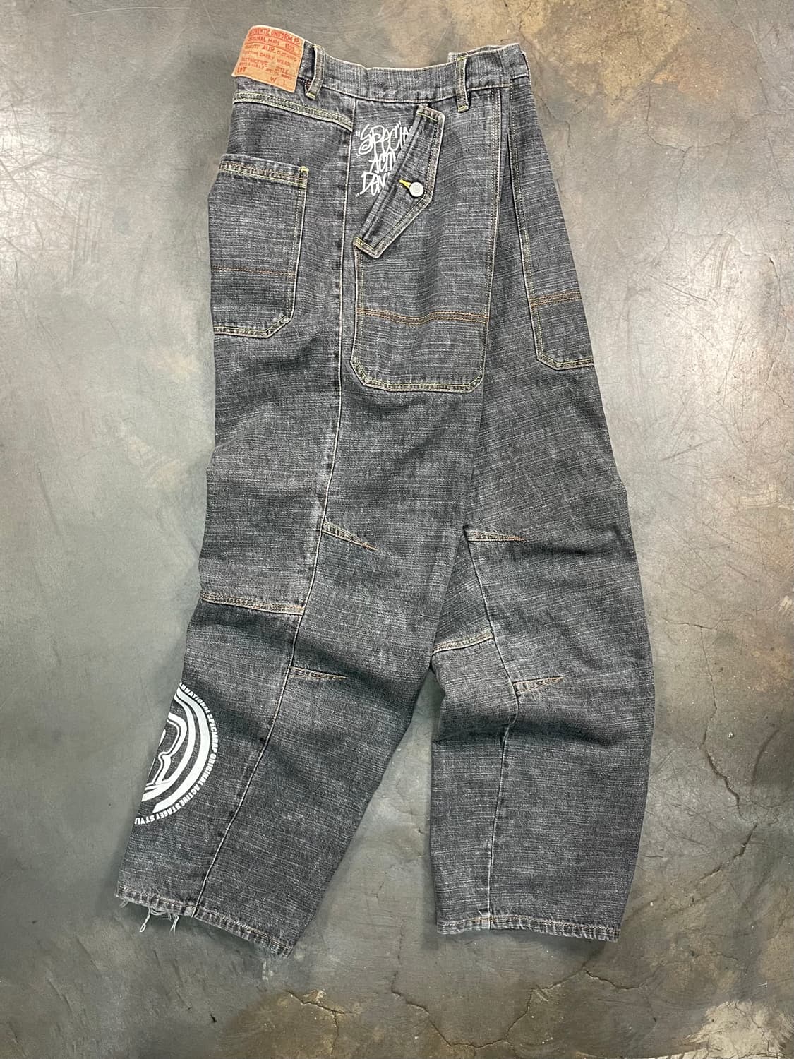 재팬 빈티지 와이드 데님 팬츠 상품이미지5