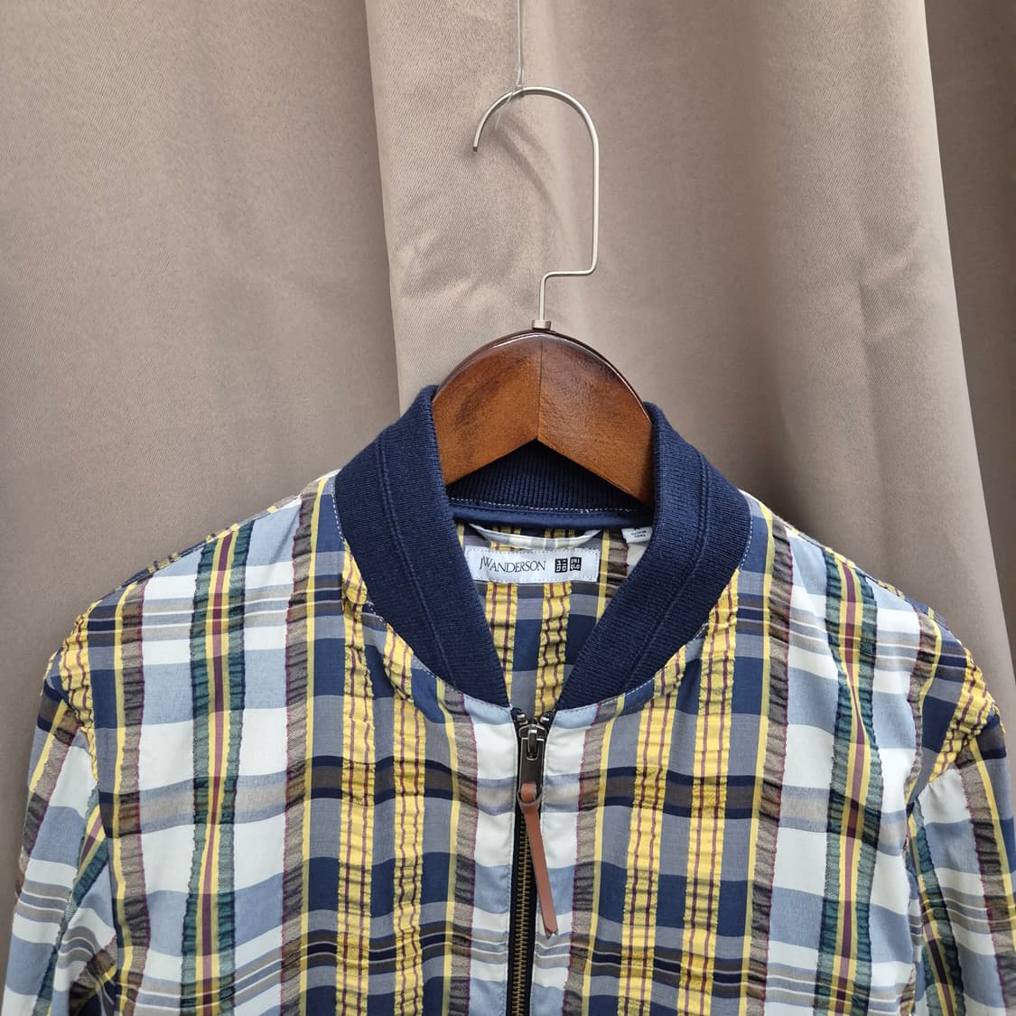 JW앤더슨 X 유니클로 체크 블루종 자켓 M 상품이미지2