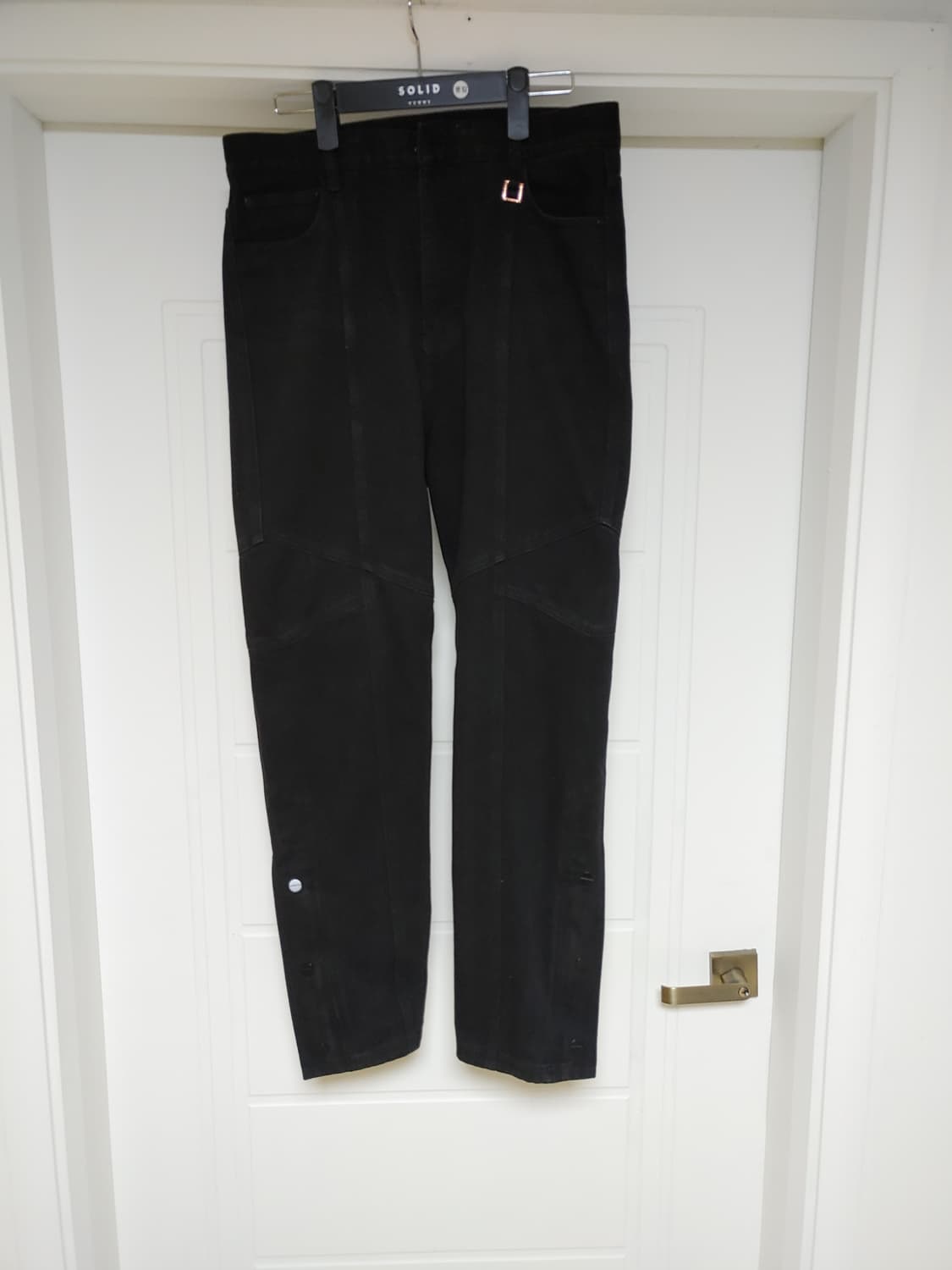 우영미 21fw 부츠컷 바이커 데님 팝니다 상품이미지1