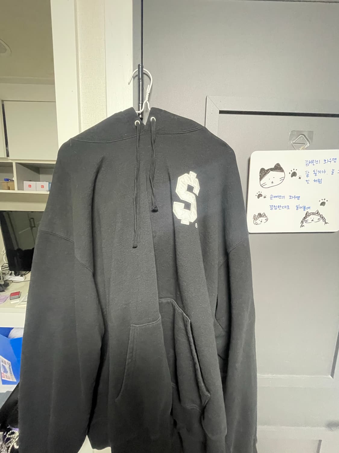 슈프림 $ 후드 블랙 XXL 상품이미지3