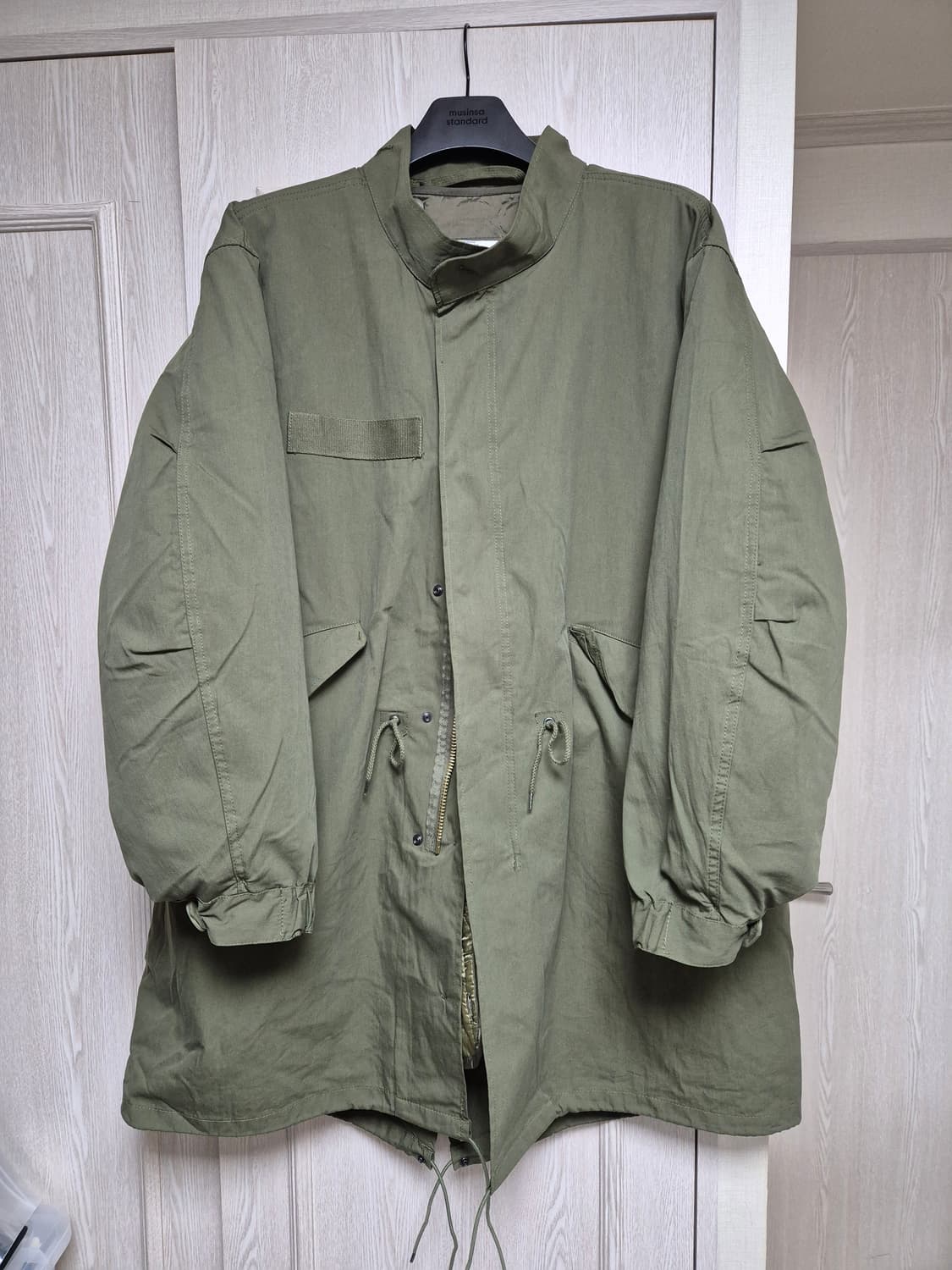 [ 새상품 ] 밀텍 m65 피쉬테일 파카 M사이즈 올리브드랍 색상 상품이미지1