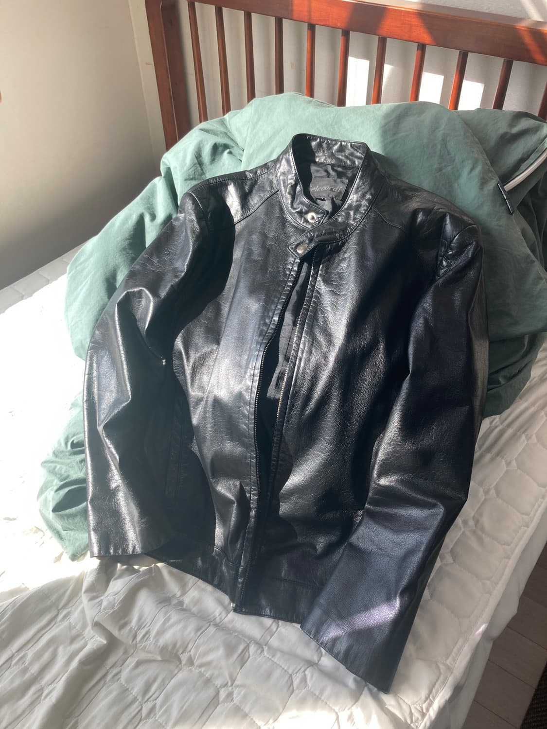 Single leather jacket 상품이미지1