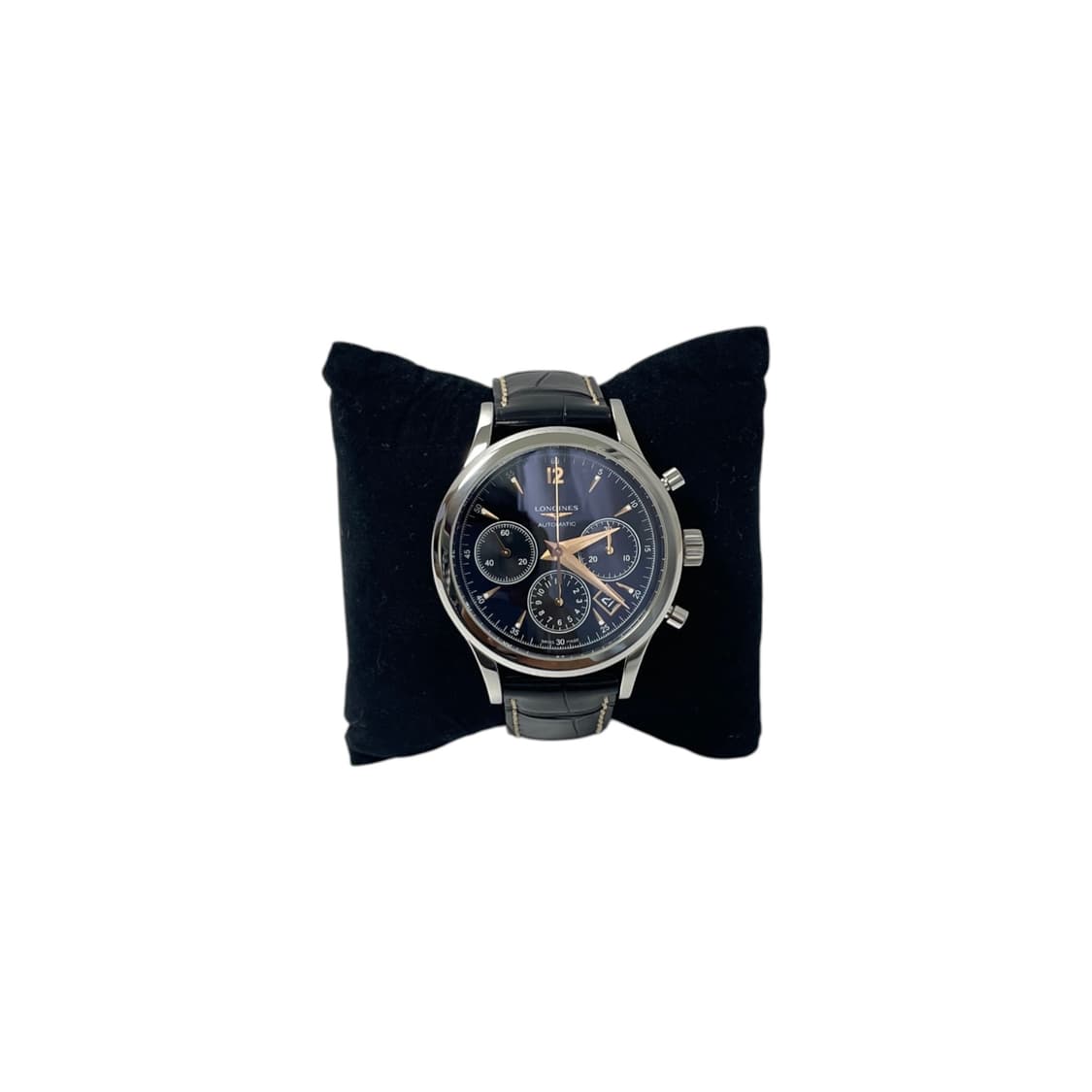 론진 L2.750.4 칼럼 휠 크로노그래프 가죽 밴드 시계H00246 상품이미지1