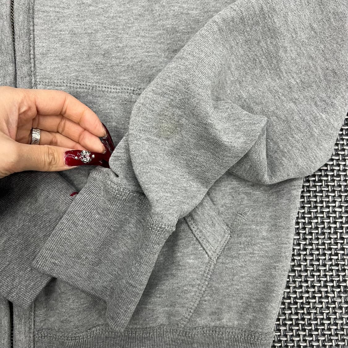 후아유 그레이 후드집업 상품이미지3