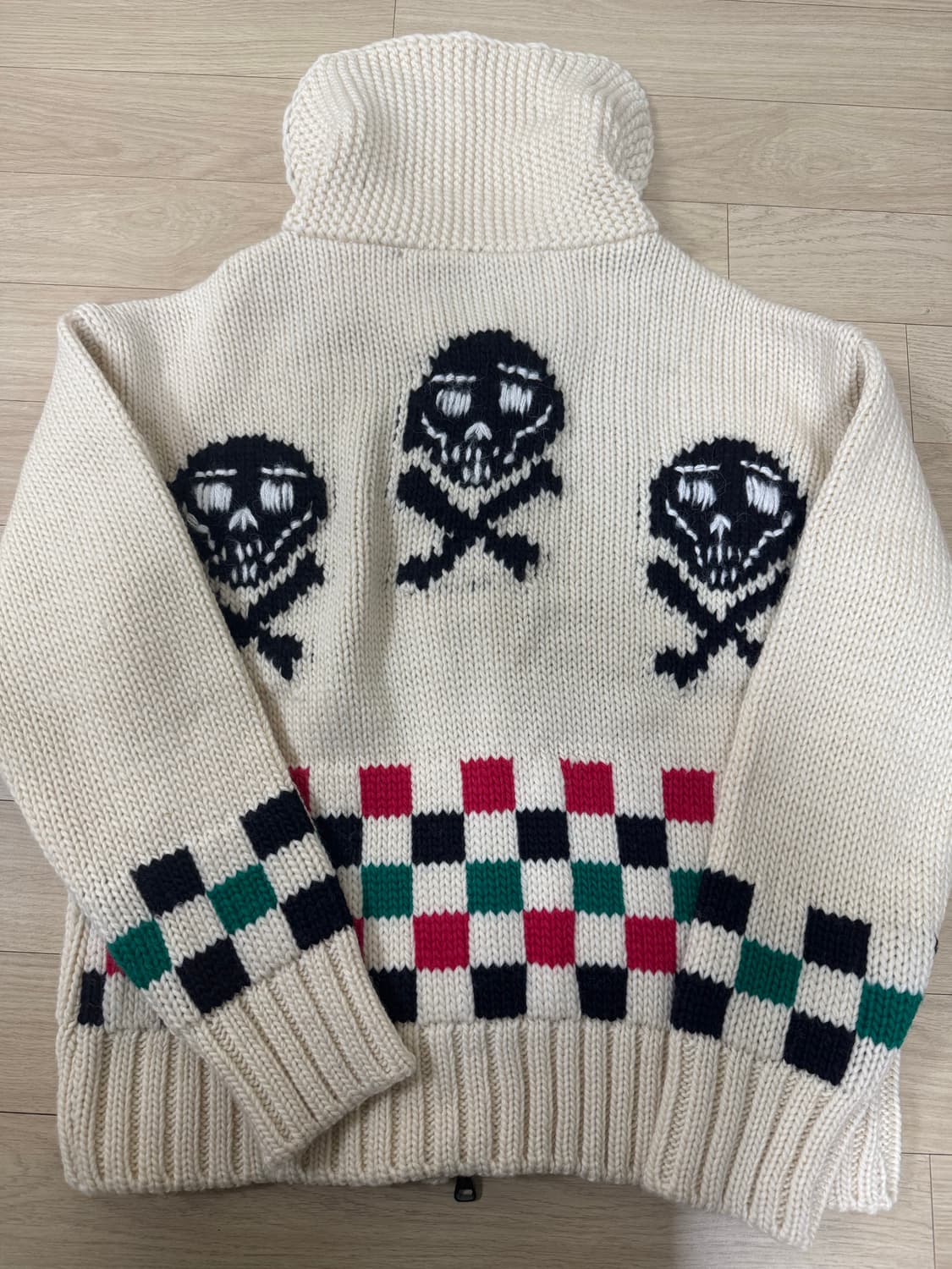 앤더슨벨 체커보드 가디건 / 코쿤착용 상품이미지3