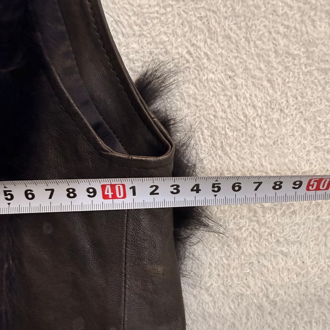 85 BCBG 토끼털 가죽 조끼 0601T1 상품이미지5