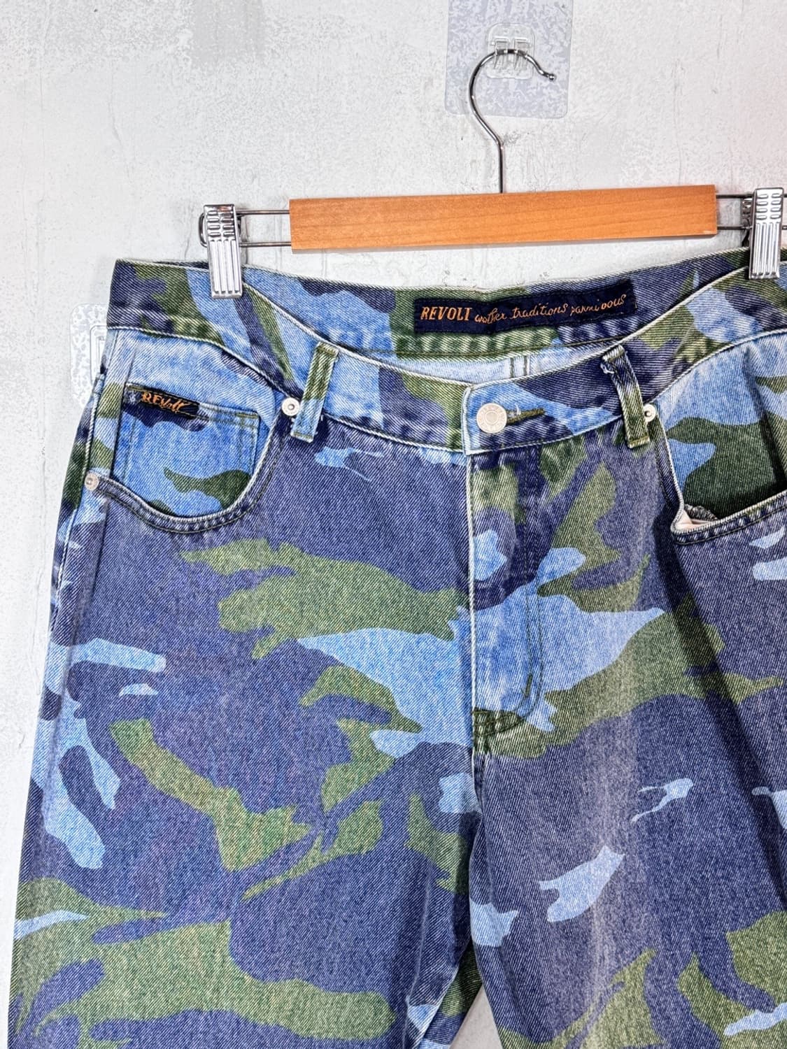 Revolt jeans y2k 카모 플라주 부츠컷  상품이미지3