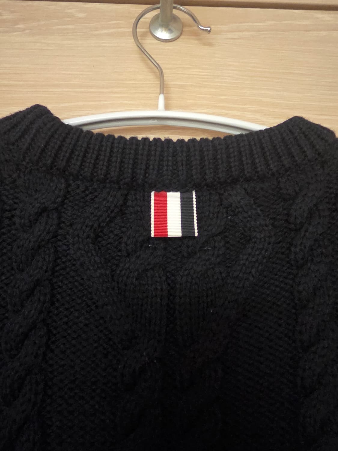 [ 2Size ] 톰브라운 네이비 아란 케이블 니트 상품이미지8