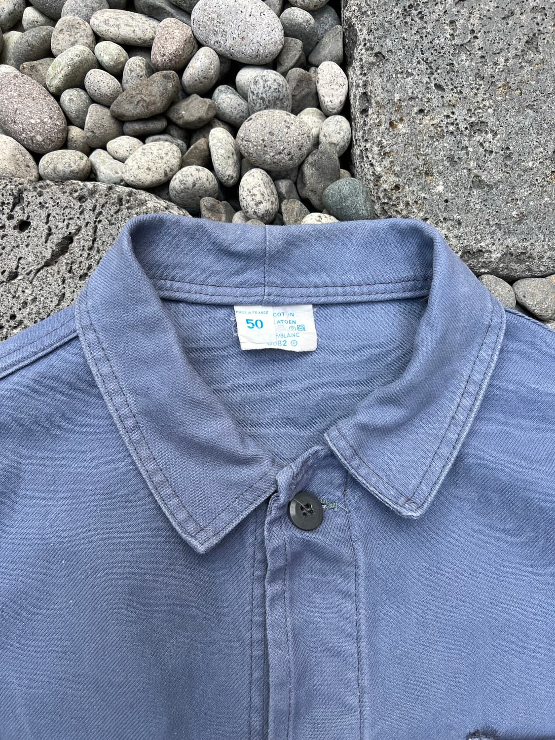 OLD WASHING BLUE VINTAGE FRENCH 프렌치워크자켓 상품이미지6