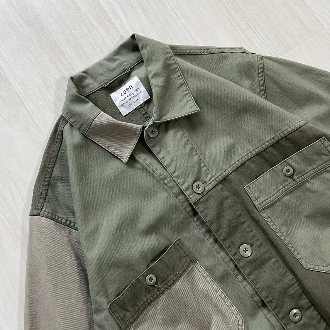 Coen . 코엔 패치워크 워크자켓 상품이미지6