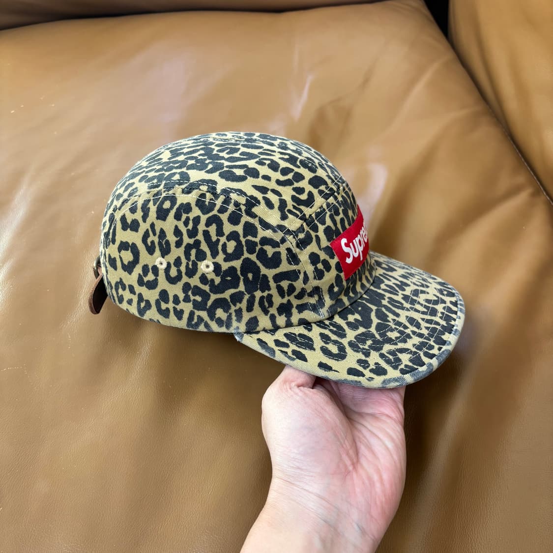 슈프림 캠프캡 모자 박스로고 23FW 레오파드 상품이미지4