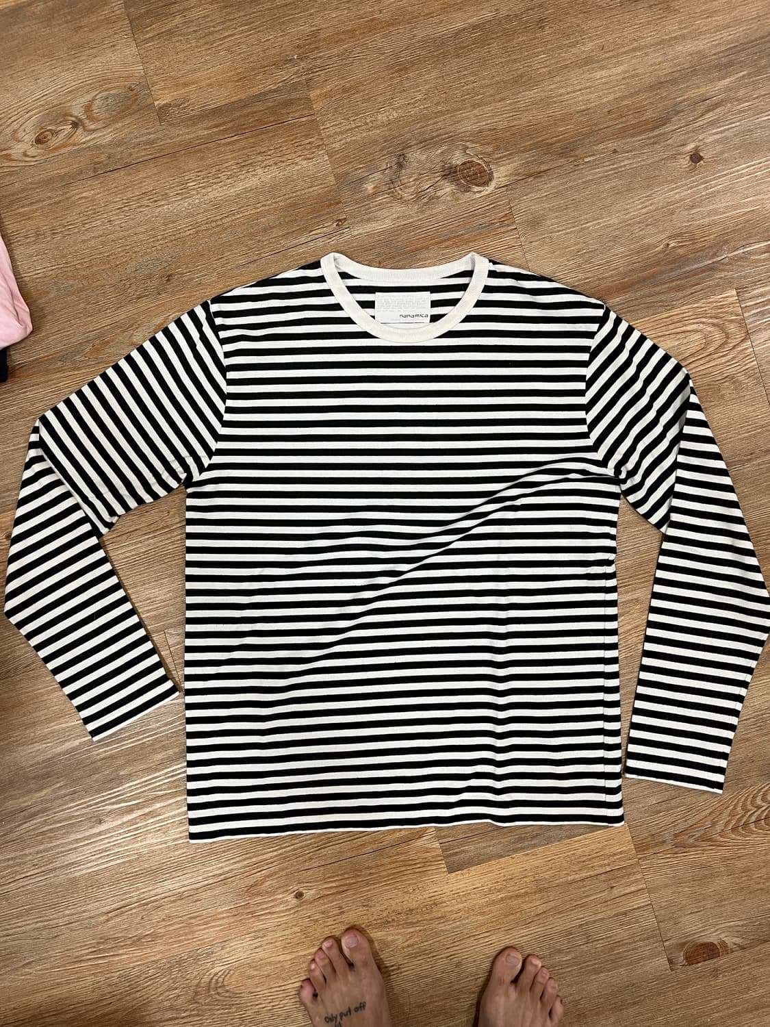 나나미카 쿨맥스 스트라이프 롱슬리브 긴팔 티셔츠 상품이미지1