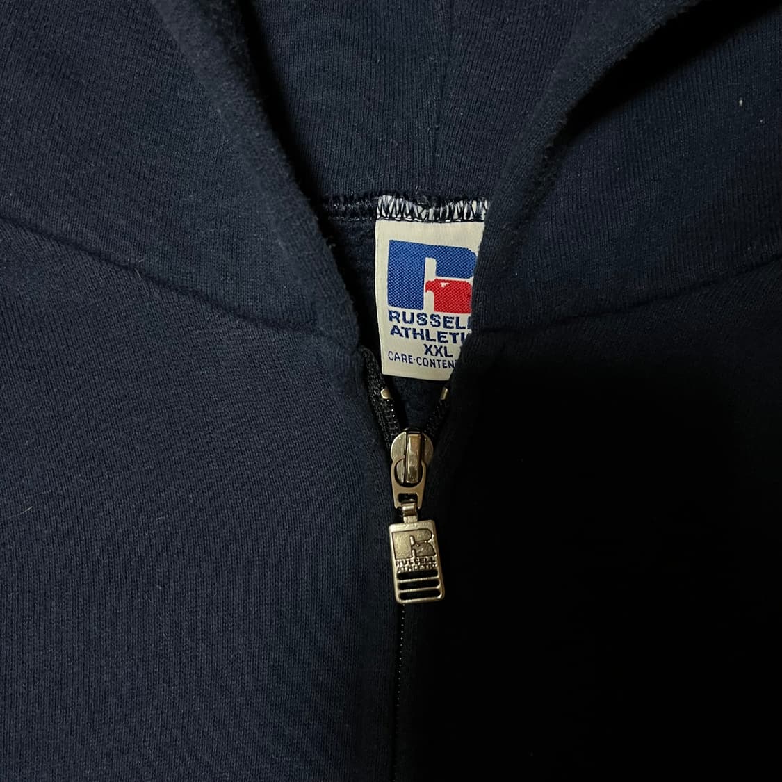 [XXL] 90s 빈티지 러셀 후드집업 네이비 상품이미지4