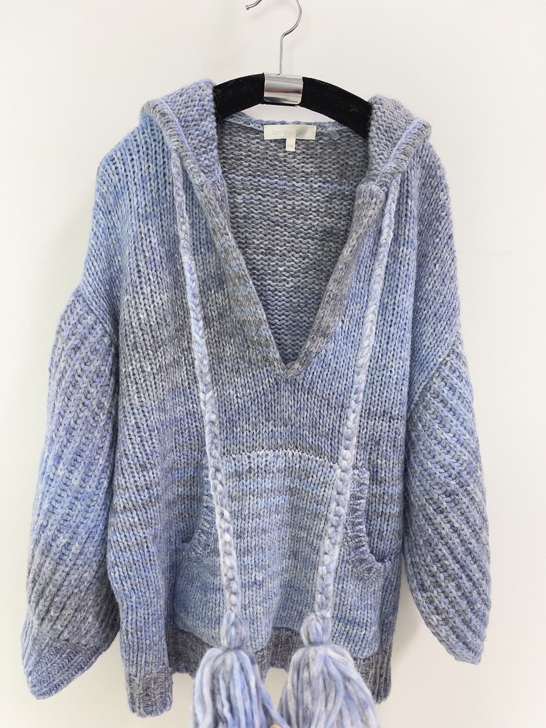 러브 쉑 팬시 알파카 울 혼방 폼폼 후드 니트 상품이미지6