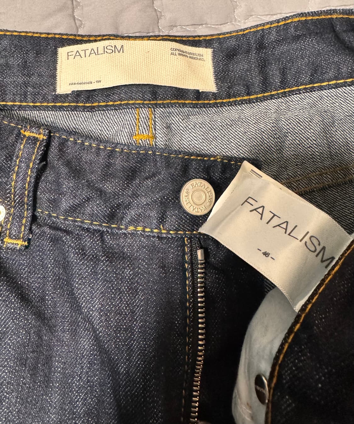 페이탈리즘 인디고 스트레이트 핏 데님 46 상품이미지5