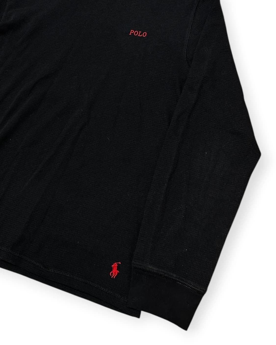 폴로 랄프로렌 블랙 와플 롱슬리브 상품이미지3