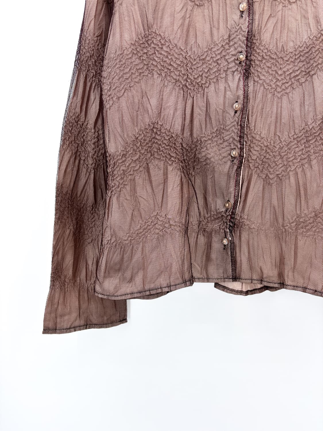 빈티지 주름 시어 블라우스 상품이미지4