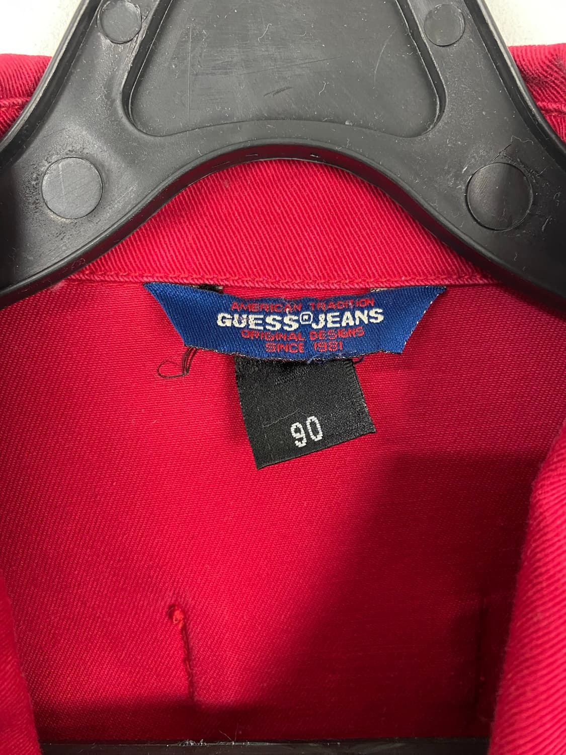 게스 진 레드 워크자켓 S 상품이미지6