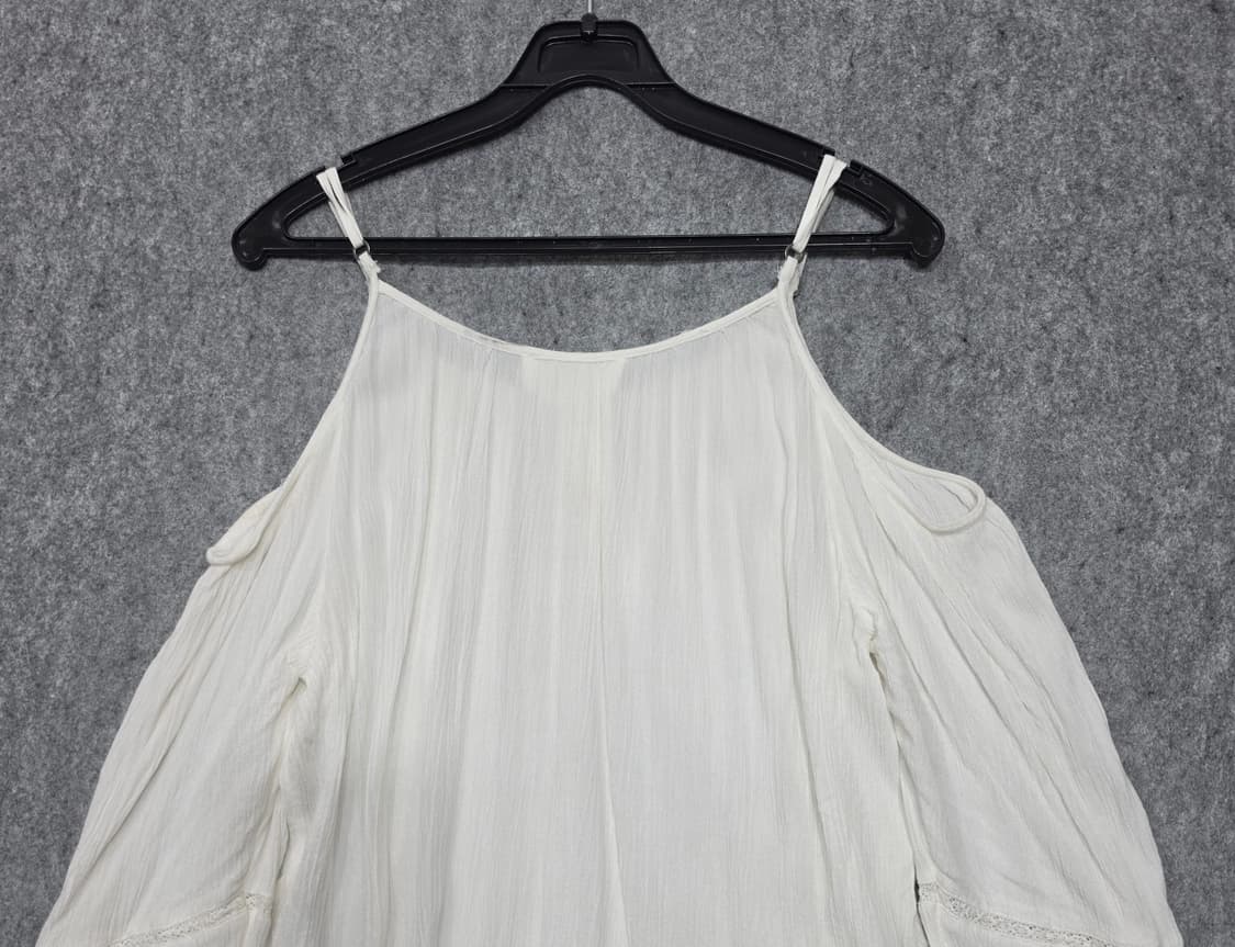 아베크롬비 앤 피치 모리걸 레이스 버튼 오프숄더 콜드숄더 탑 XS 상품이미지4