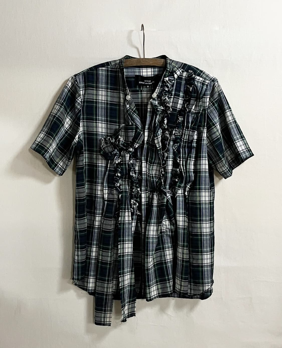 COMME DES GARCONS check frill shirt 상품이미지3