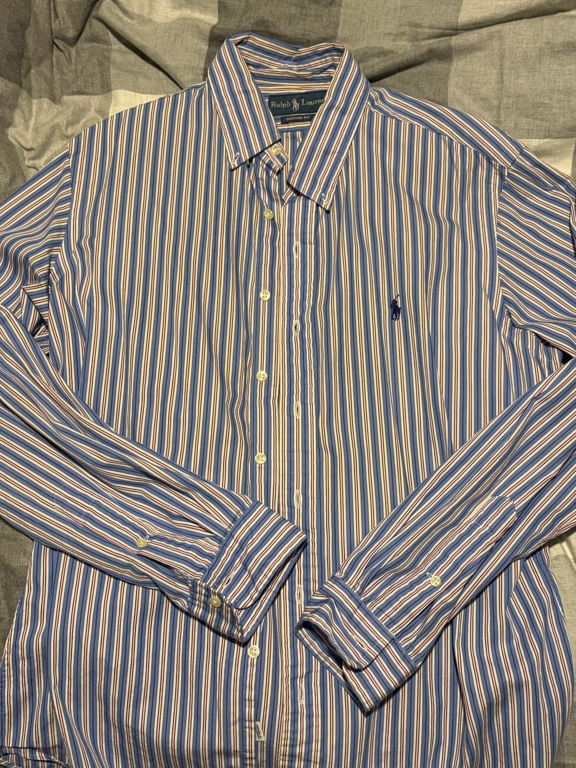 폴로랄프로렌 블루/핑크 스트라이프 빈티지 셔츠  상품이미지2