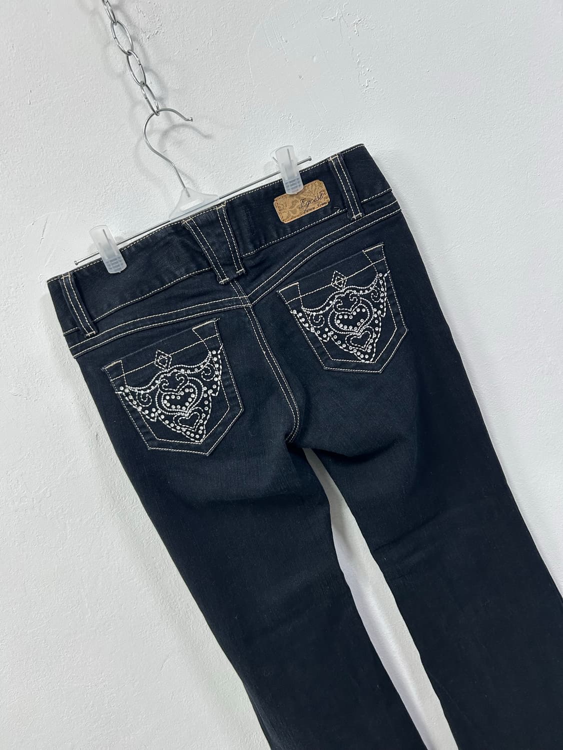 [EGOIST] 에고이스트 갸루 큐빅 y2k 부츠컷 데님 팬츠 상품이미지7