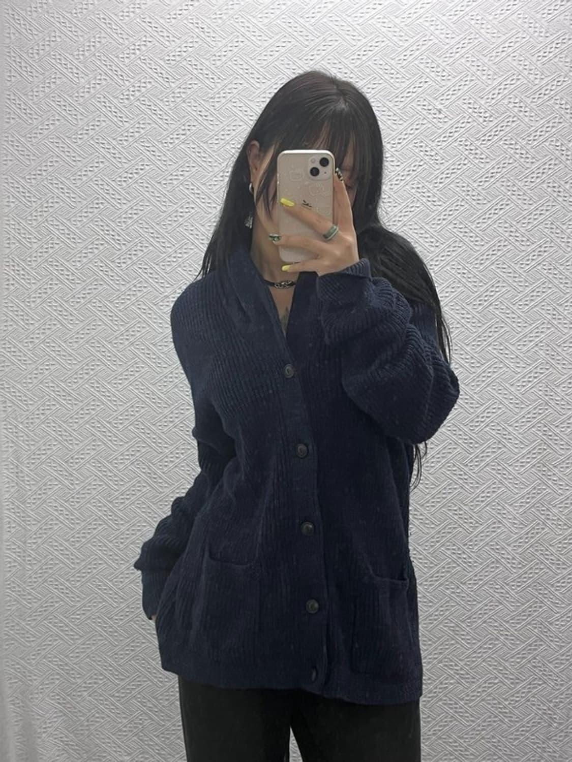 폴로 랄프로렌 모던 시크 폭닥 숄카라 니트 가디건 M C07461 상품이미지1