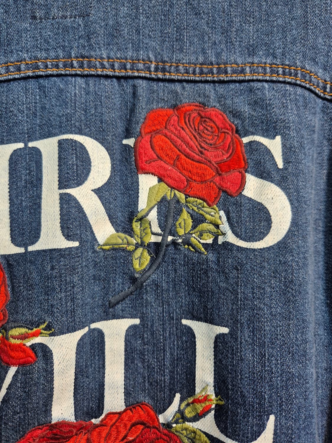 LAP 장미 프린트 데님 청자켓 F 상품이미지6